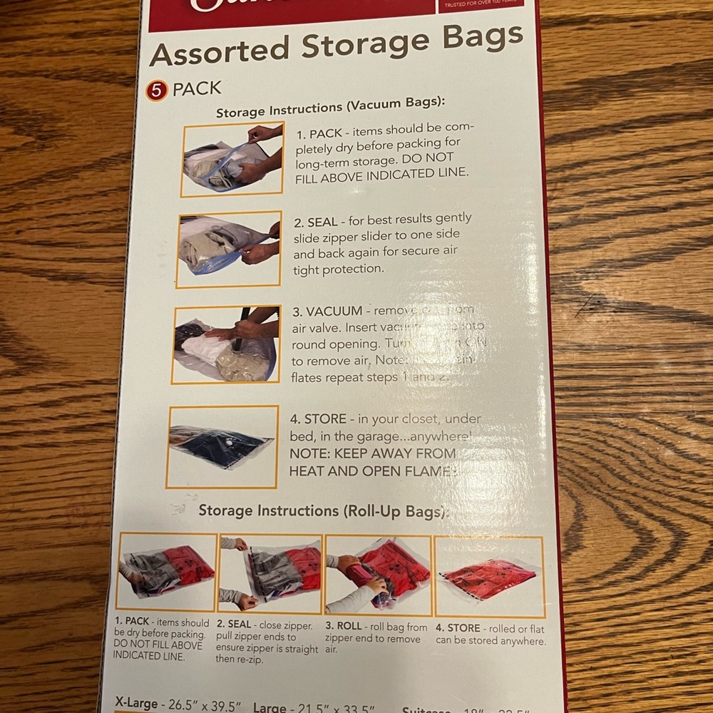 Sunbeam Multi-Color Storage Bags Set - Picture 2 of 3